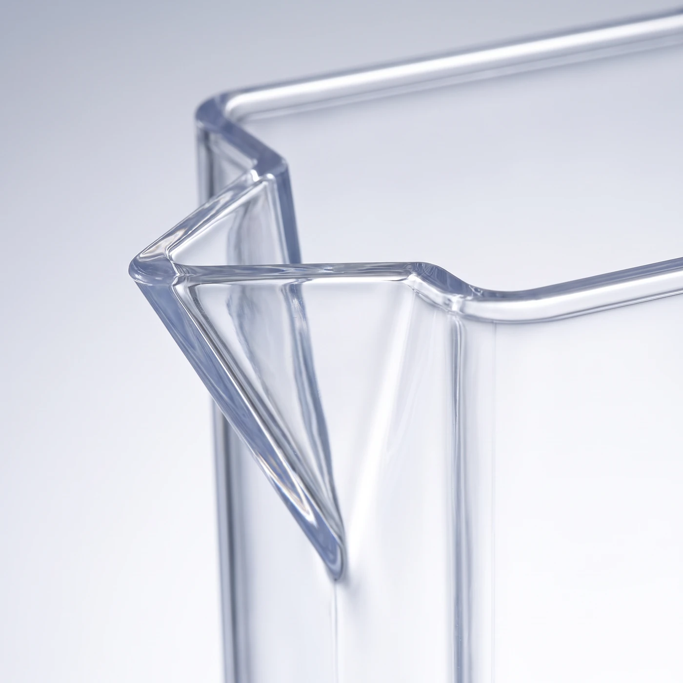 The ZenJar’s pouring spout, backlit